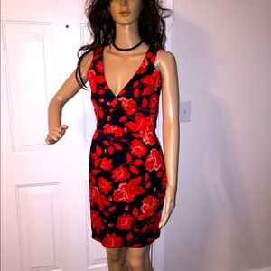 Forever 21 Red Floral Size Small Dress